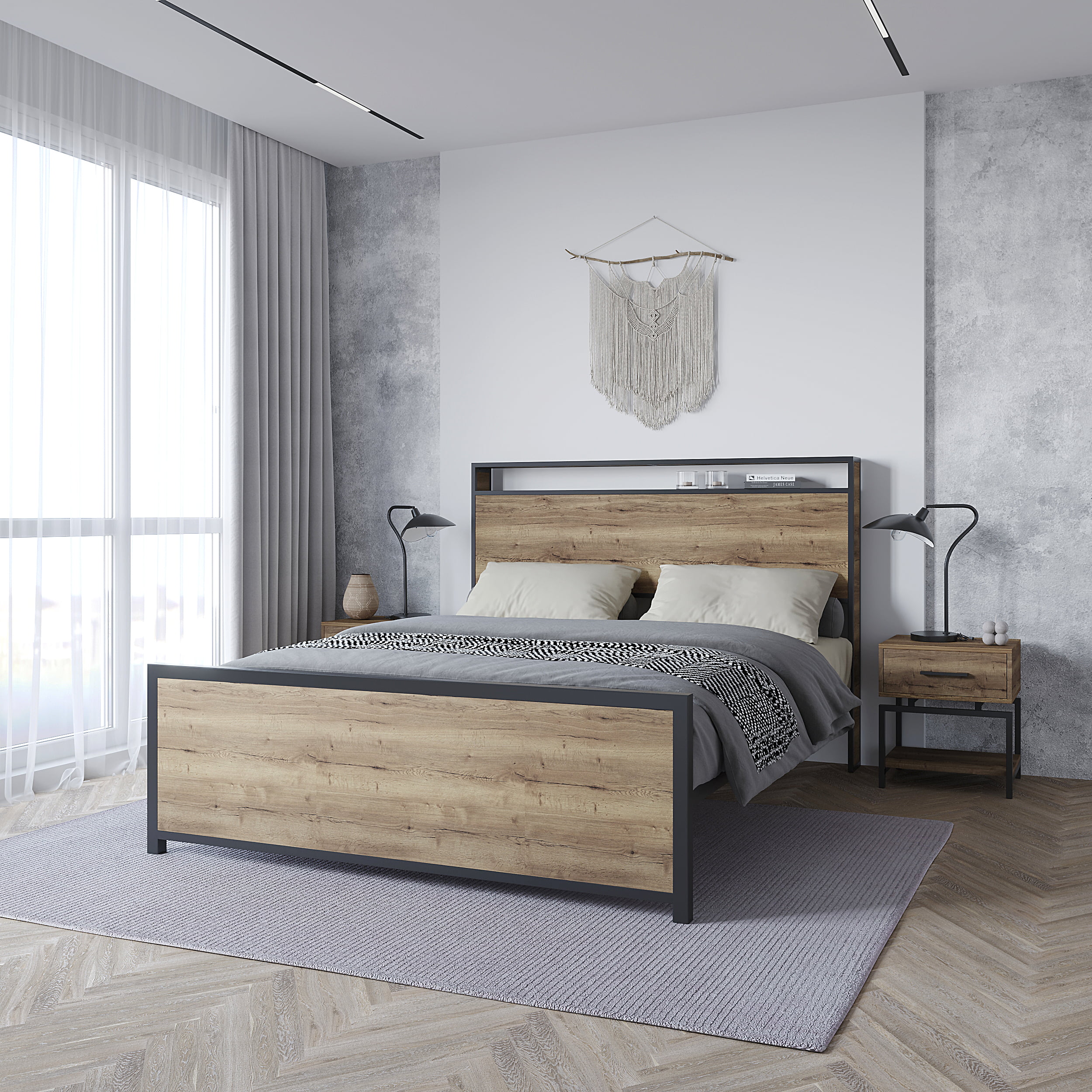 Verona_Interior_Black_5 Кровать "Катания" — изображение 1