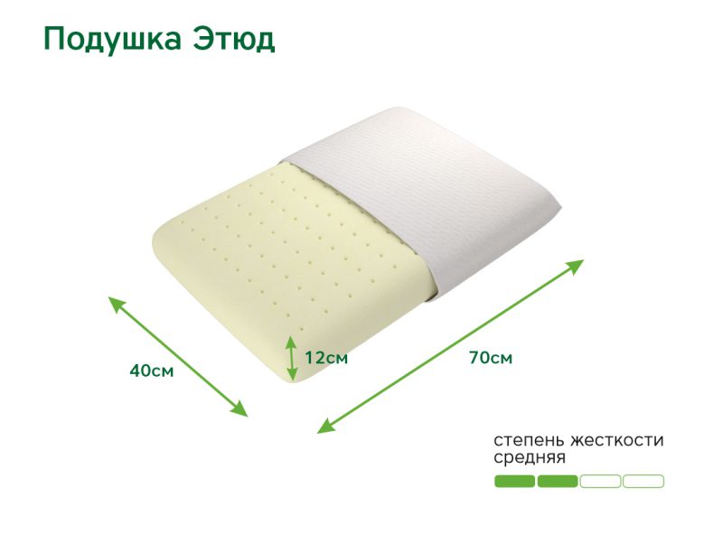 Подушка ЭОС Этюд (40x70) джерси